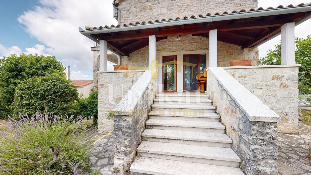 Renovirana kamnita hiša s bazenom